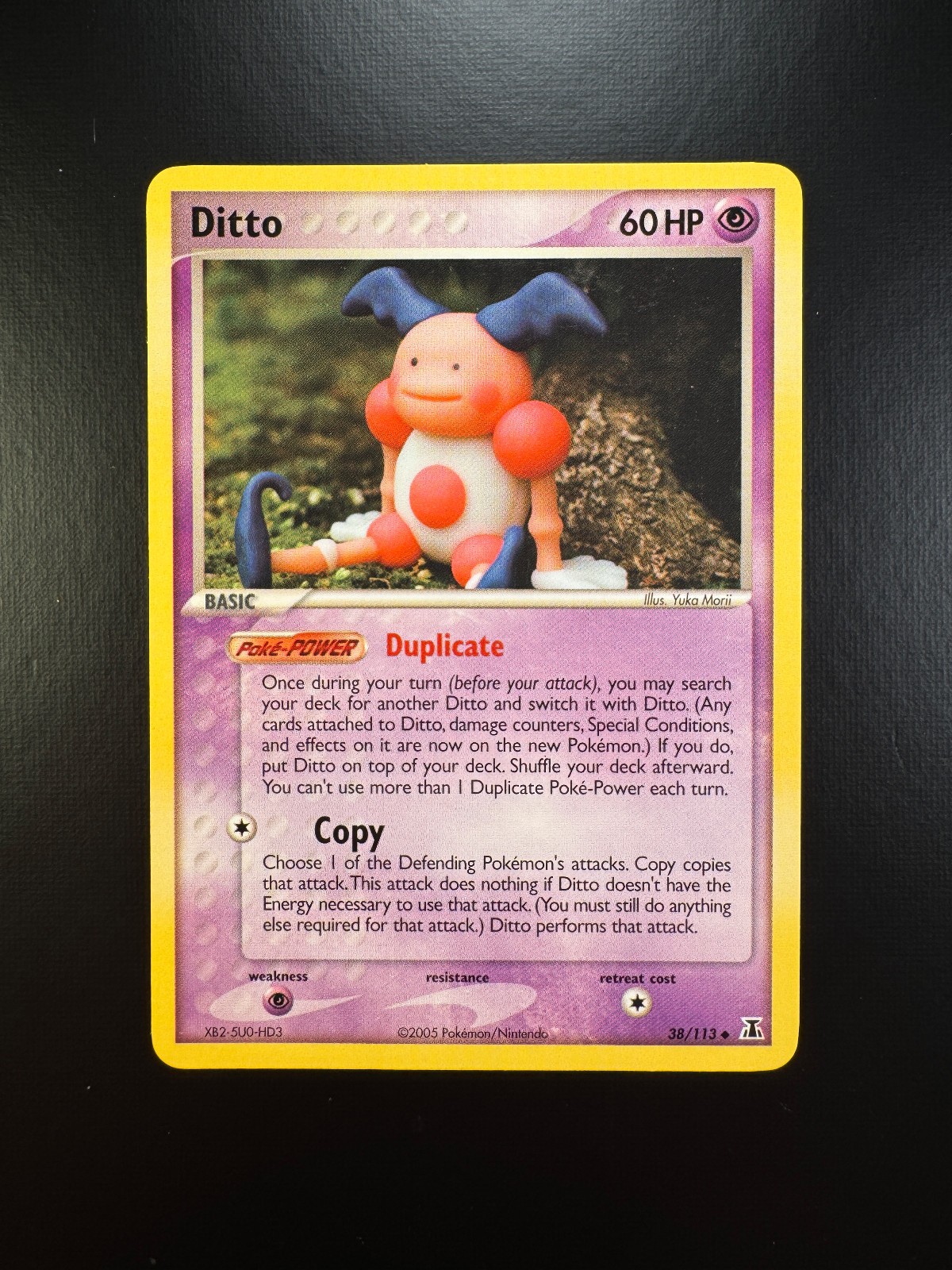 2005 Pokemon Ditto (Mr. Mime) 38/113 EX Delta Species Non-Holo Regular
