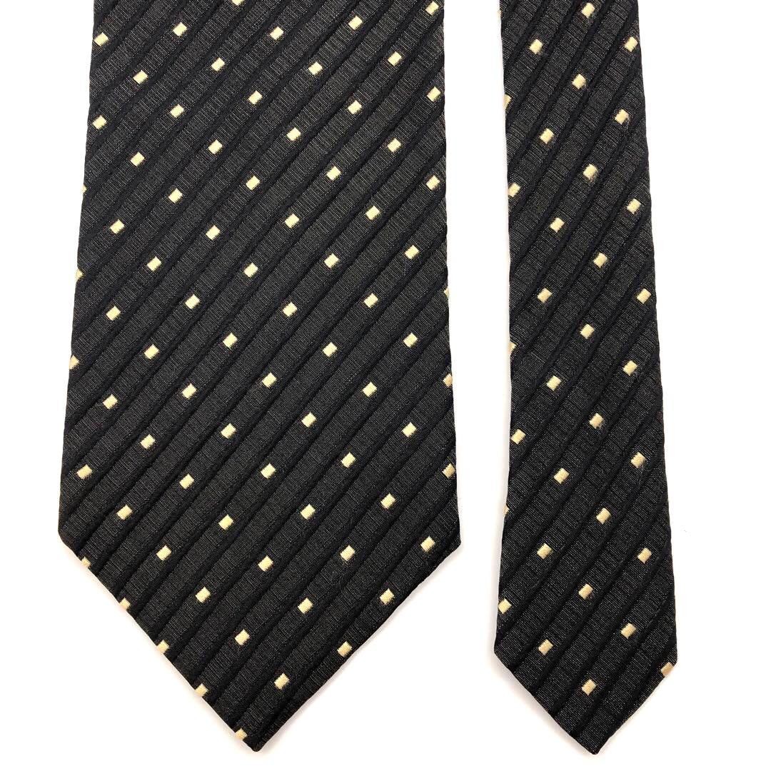 Gianni Valentino Black Dot 3D Effect Tie Used thumbnail 2