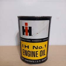 Vintage IH No. 1 Engine Oil Can International Harvester FULL