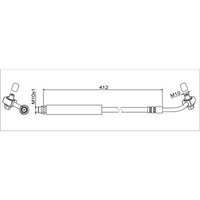 Metzger 4111348 Bremsschlauch FüR Opel Chevrolet Mokka Mokka Trax J13