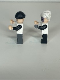 Lego Batman DC Comics Two-Face Minifigure 7781 Black Stripe Hips And Henchman!