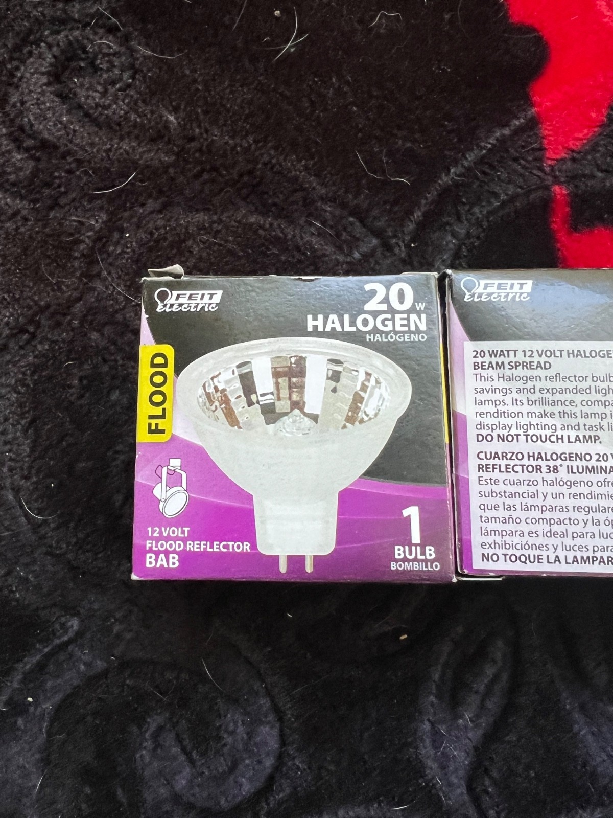 Feit Electric Lot of 4 20W Halogen Bulbs 12v 38 Degree Flood GU5.3 Base