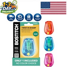 Compact Manual Pencil Sharpener with Tip Saver - Perfect for Kids and Artists