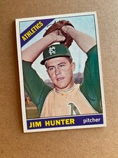 1966 Jim Hunter Rookie card # 36, New York Yankees