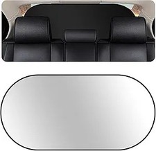 Back Window Sun Shades for Car, 210T Titanium Silver Rear Window Sun Shade with