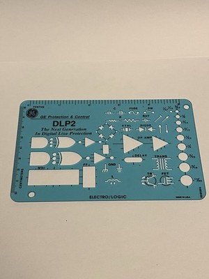 G.E DLP2 Electrical Logic Drafting Template