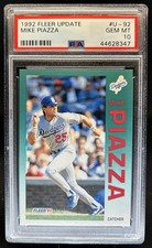 1992 Fleer Update Mike Piazza Rookie RC #U-92 Dodgers PSA 10 GEM MINT