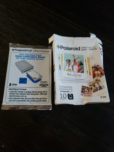 Polaroid 3.5x4.25" Border Prints Zink Paper Sheets POP Camera Compatible NEW