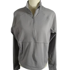 Layer8 Women's Large Athletic 1/2 Zip Pull Over Shirt Lightweight Running 