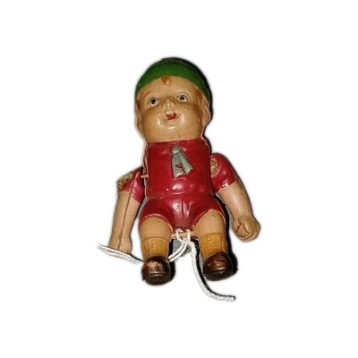 3  Celluloid String JOINTED BABY Boy DOLL Made in Japan Star Symbol