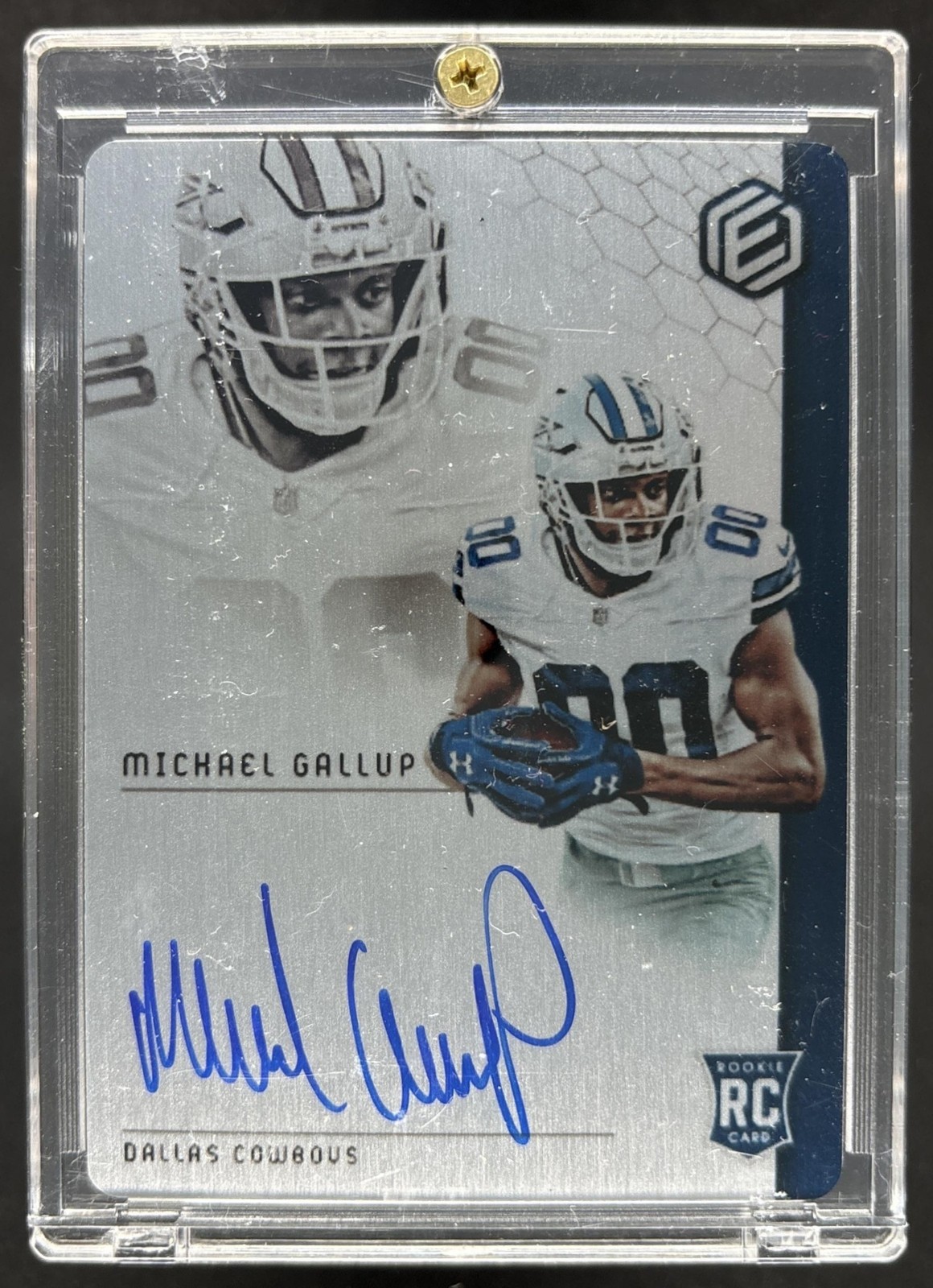 Michael Gallup Panini Elements #96 Autograph