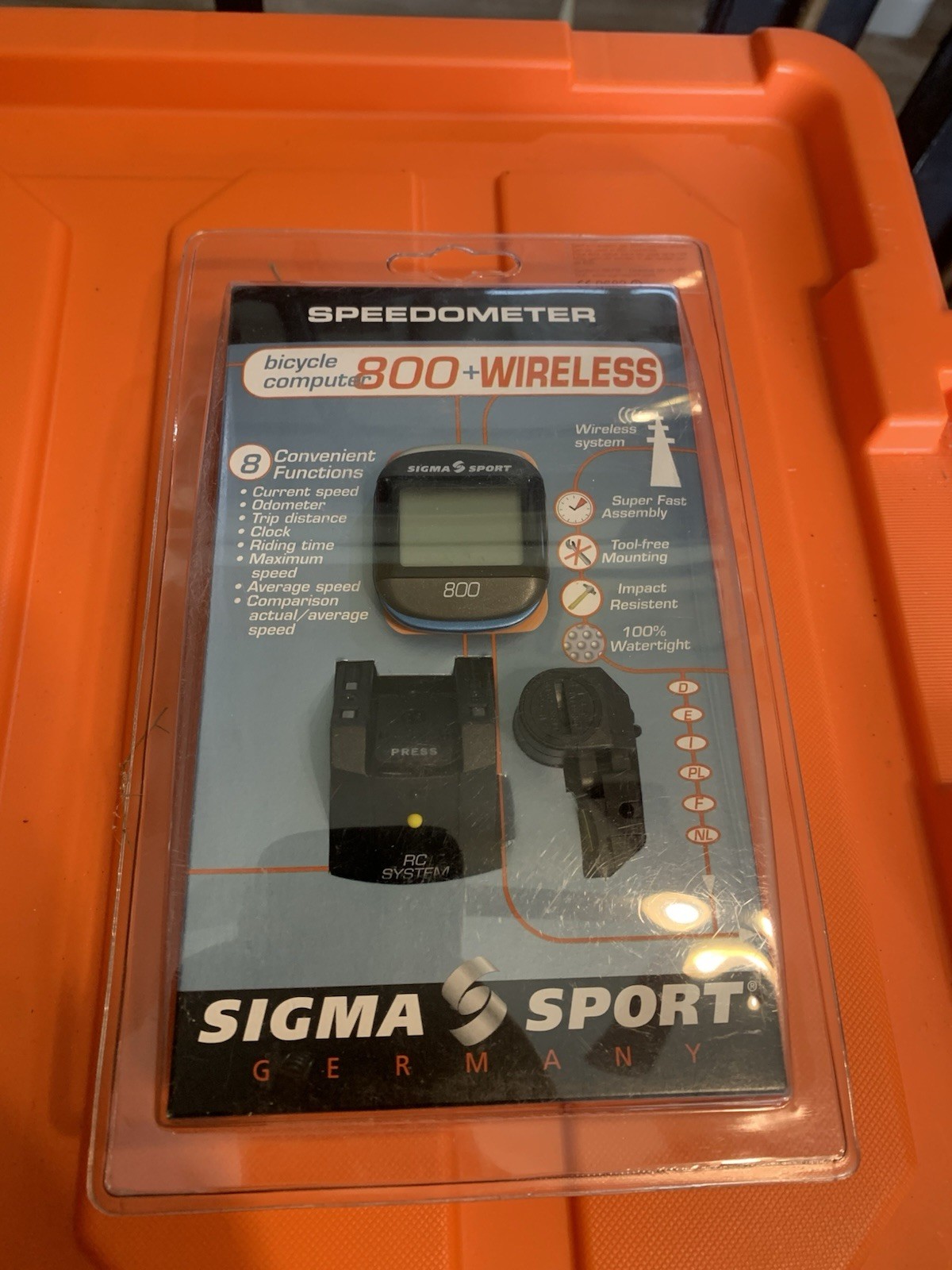 Sigma Sport Wireless Bike Computer 800 + Wireless 8 Function