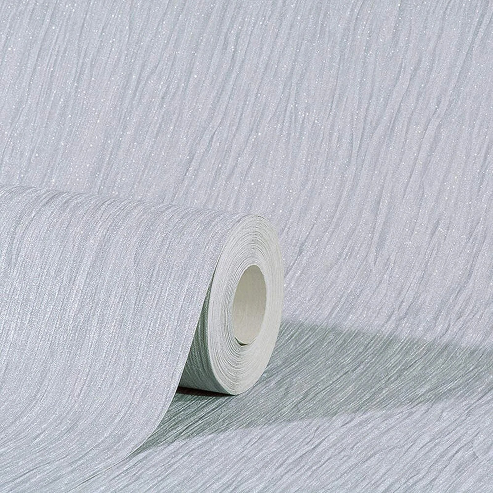Plain Silver Grey Glitter Wallpaper Shimmer Textured Vinyl Slightly Imperfect