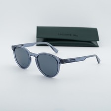 Lacoste L6055S N 038 Transparent Light Grey/Grey 51-21-145 Sunglasses New Aut...