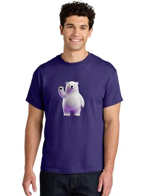 Polar-Bear-3 Mens Graphic Tee, 100% Cotton, Casual Summer Wear