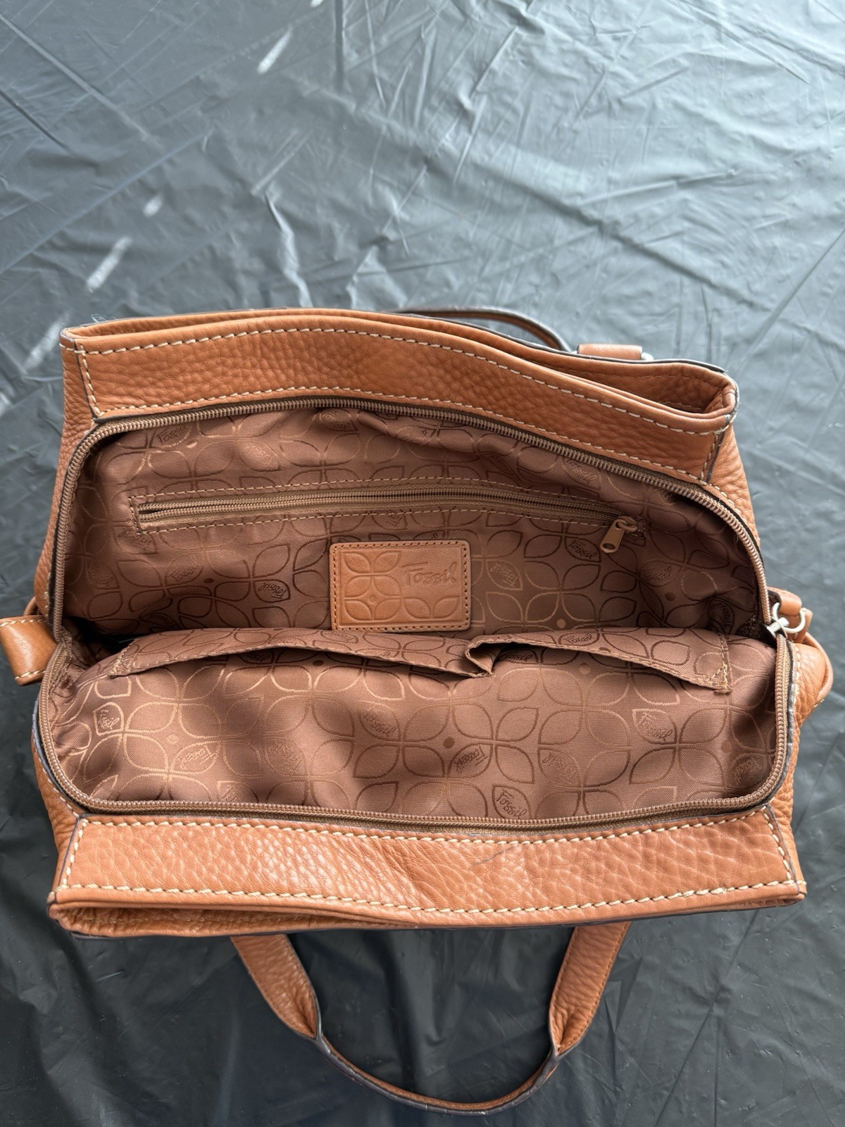 Fossil Patchwork Multicolor Shoulder Bag with Key… - image 4