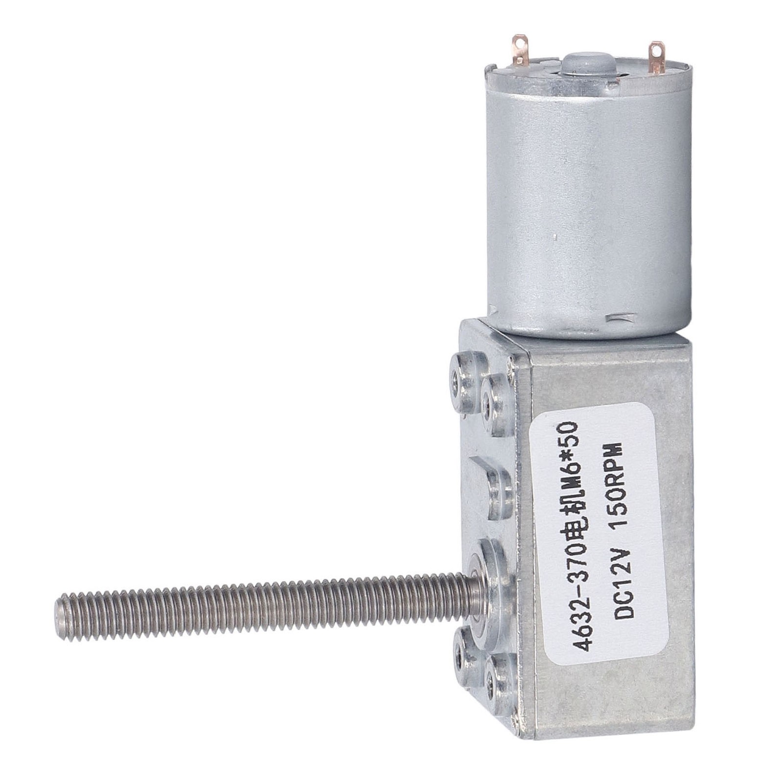 DC Worm Gear Motor M6 X 50mm Brass DC Reduction Motor For Window Opener DC12V✈