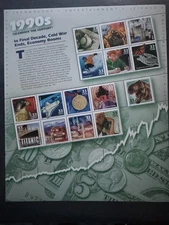 Scott #3191 Celebrate the Century—1990s Pane of 15 33¢ Stamps (1999)