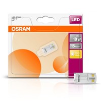 Osram Led Leuchtmittel Stiftsockellampe 0,9W = 10W G4 Klar 100Lm Warmweiß 2700K