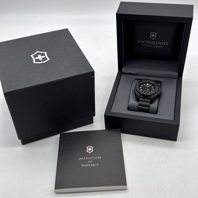 Victorinox I.N.O.X. V 241768 Women's Black Dial Quartz 37 mm Watch NEW