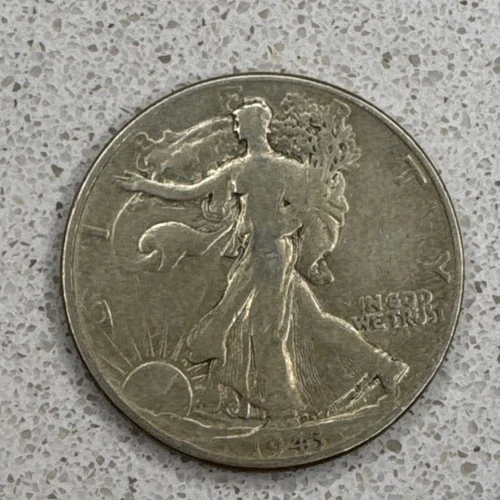 1943 Liberty Walking Half Dollar 90% Silver Business Strike 50C US Coin