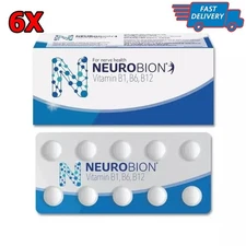 6x Neurobion Vitamin B1 B6 B12 Nerve Relief Numbness & Tingling - Fast Shipping