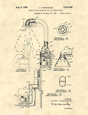 Vintage Air Conditioner Duct Patent Prints- Hvac Vintage Air Conditioning -960 Vintage Air Conditioner Duct Patent Prints- Hvac Vintage Air Conditioning -960
