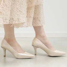 Rhinestone Heel Pointed Toe Pumps