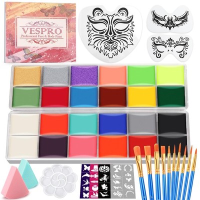 Face Painting Kit For Kids Party,22 Colors B-22 Color Paint