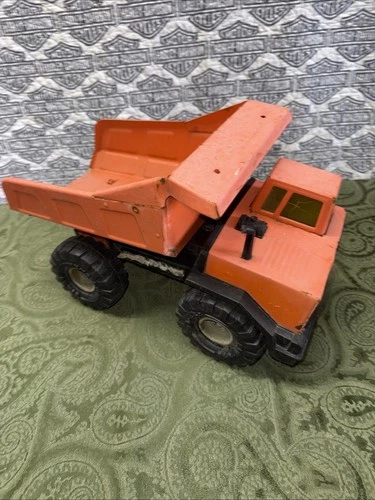 Vintage Mighty Diesel Tonka Dump Truck Orange
