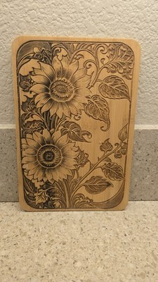 Sunflower Bamboo Cutting Board