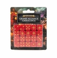 WARHAMMER AGE OF SIGMAR AOS GRAND ALLIANCE CHAOS DICE SET FACTORY SEALED NEW