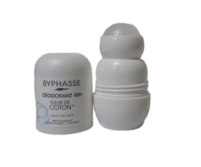 ( 6 x 50 ml ) BYPHASSE DEODORANT 48H FLEUR DE COTON MORNING DEW Anti-Flecken