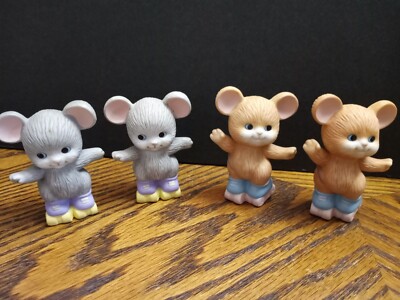 Ceramic Mice From Avon Set of 4