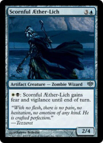 Light Play, English MTG Regular Scornful Æther-Lich Conflux Magic the Gathering - Bild 1 von 1