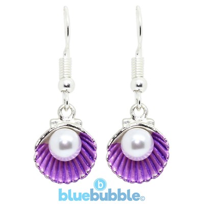 Bluebubble CANDY PEARL Muschel Ohrringe süß süß Retro Kitsch Hochzeit Brautjungfer