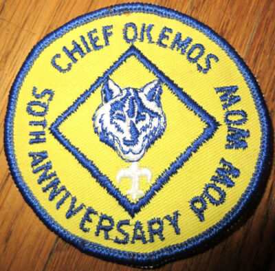 Chief Okemos 50Th Anniversary Pow Wow Uniform Scout Patch Bsa
