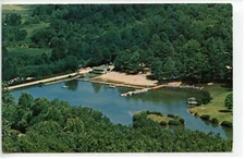 Blue Ridge Mountains Blue Star Camps Hendersonville, NC Postcard