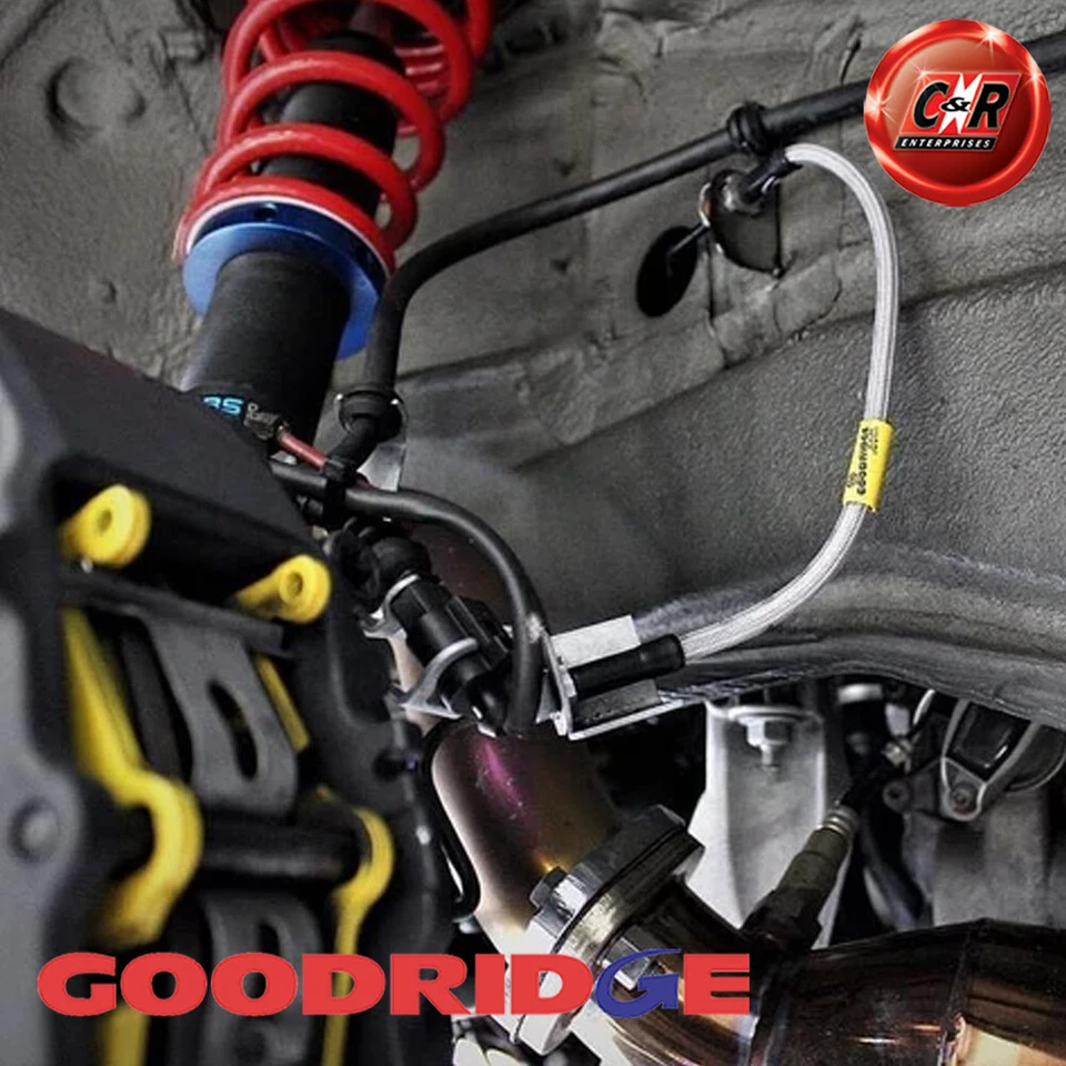 Goodridge Stl Clear Brake Hoses For Almera II 2.2 DCI 03/00-09/06 SNN0460-4C-CL - Image 2 of 4