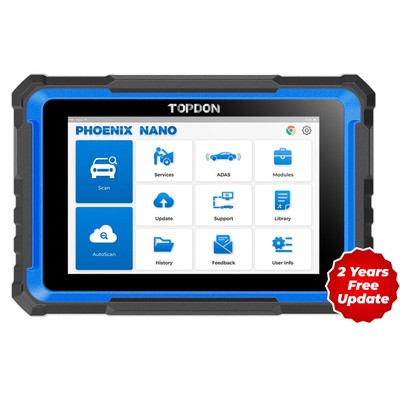 TOPDON Phoenix Nano - E Auto All System Diagnostic Scan CANFD ECU Online Coding