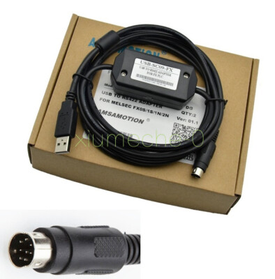 PLC Programming USB-SC09-FX Cable For Mitsubishi MELSEC USB TO RS422 ADAPTER