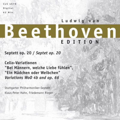 CD Ludwig Van Beethoven  Septett op.20 , Cello Variationen