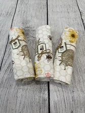 lot of 3 Now Designs Danica Kitchen Towel 18x26” Pastel Spring Bugs B10