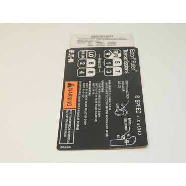 Fuller transmission RT RTO RTX 8 speed LL shift pattern for sale