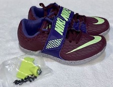NIKE Zoom HJ Elite High Jump Bordeaux Jumping Field Shoes NEW Mens Boys Girls 5