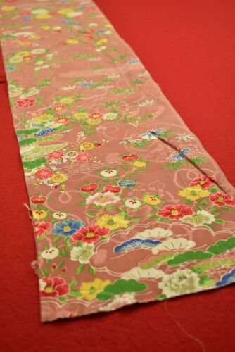 Japanischer Stoff Vintage Kimono Seide Antik BORO Patch gefärbt Textil 41"/XY45/35 - Bild 3 von 7