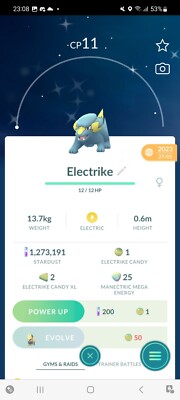 Pokemon Go Shiny Electrike (Stage 1)