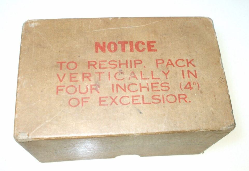 VINTAGE WESTERN ELECTRIC 205D TENNIS BALL VACUUM TUBE WITH ORIGINAL BOX