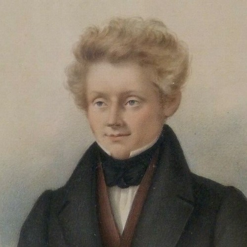 Framed Watercolor Portrait Painting, Charles Anderson, Painted 1815 - Picture 2 of 10
