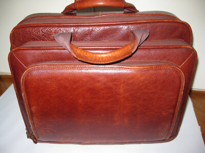 ECHT LEDER HANDARBEIT TASCHE VOM ARZT / BUSINESS MAN GEBRAUCHT UNISEX